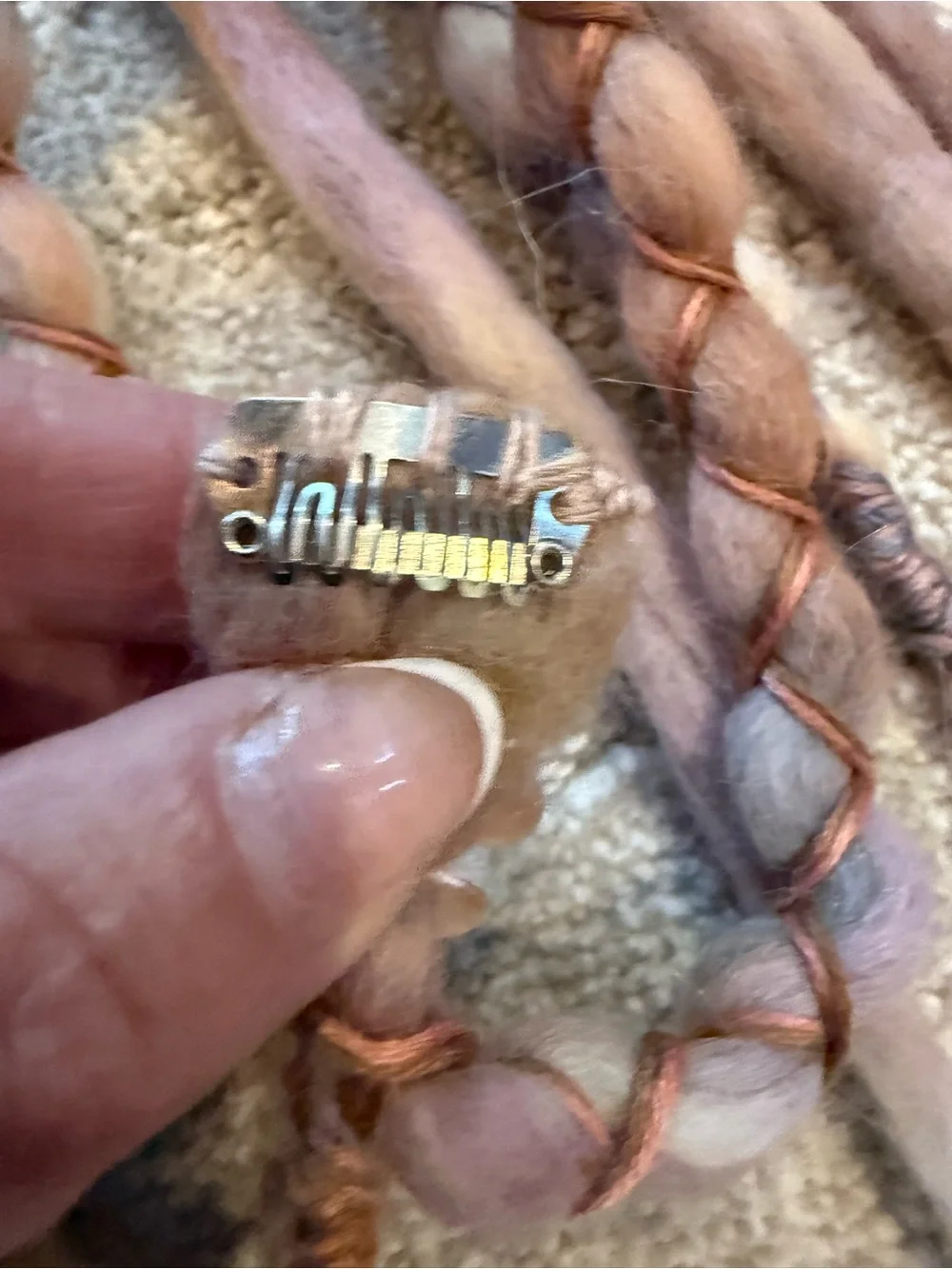 Free People Blonde & Pastel Braided Hair Extensions